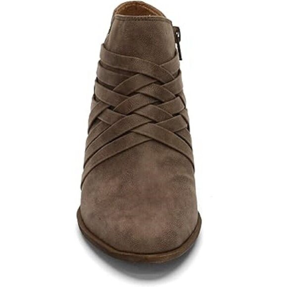 Lifestride Arden Prairie Faux Suede Traveler Ankle Booties Women's Ash Size 7.5M - Picture 1 of 7